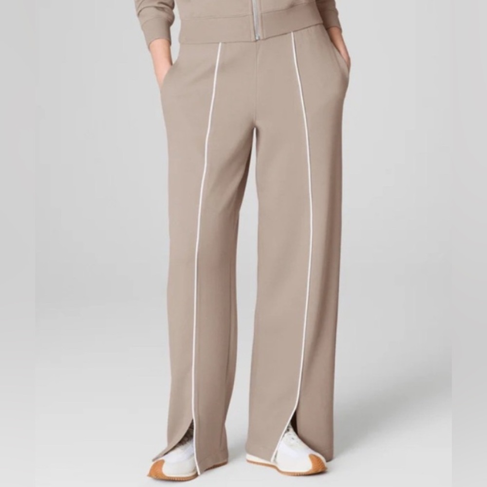 SPANX Tan Wide-Leg Pants